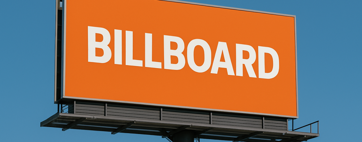 Billboard reclame: groots zichtbaar waar het telt
